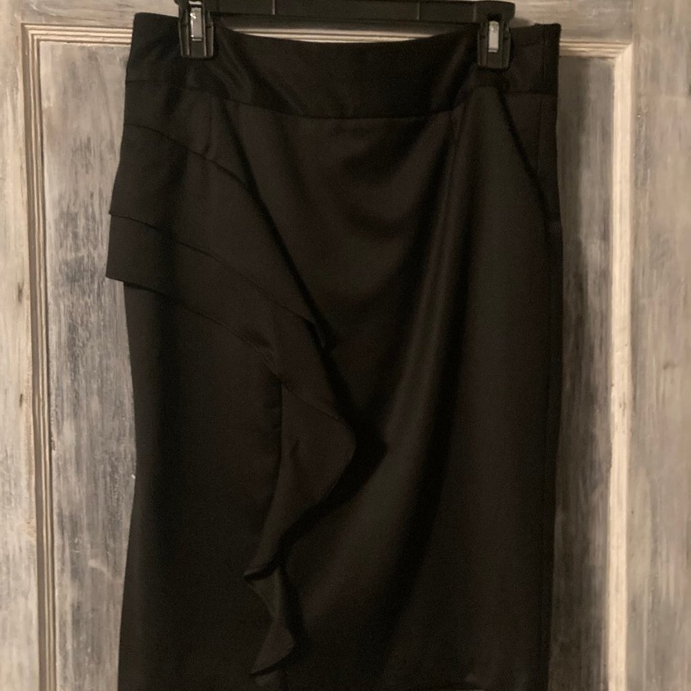 L.A.M.B. Ruffle Pencil Skirt Size 8